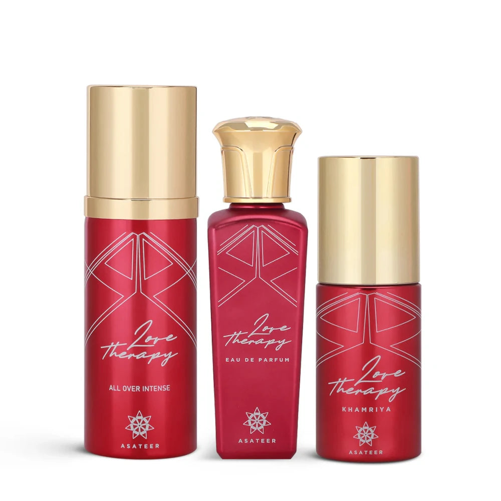 Love Therapy Collection - 3-Piece Romantic Gift Set for Couples, Valentine's Day, Anniversaries & Special Occasions
