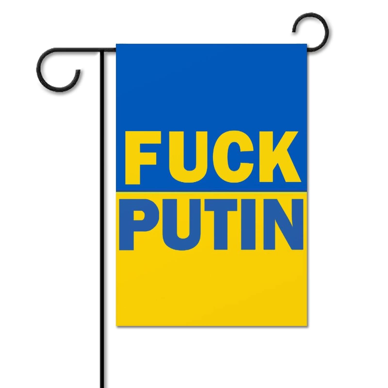 Double Sided Ukraine Garden Flag - 12.5 x 18 Inch Ukrainian National Flag for Yard, Rustic Farmhouse Outdoor Decor | I Stand with Ukraine | Perfect for Patio, Garden, Porch & Front Yard Displays