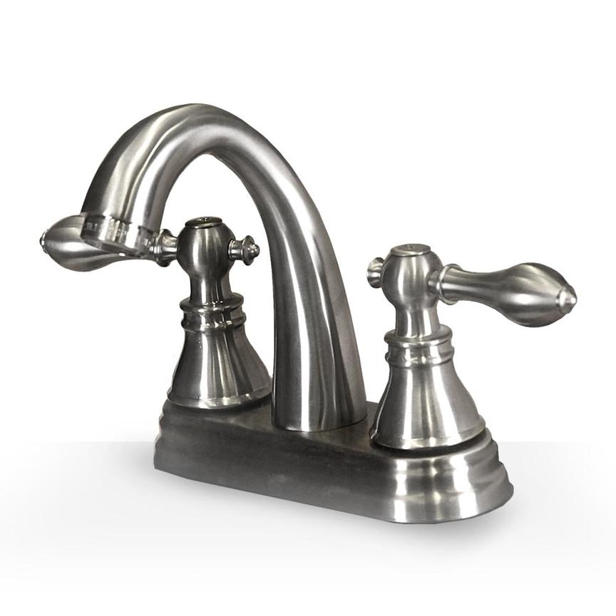 Jasper 4-Hole Center Set Bathroom Vanity Faucet - Chrome Finish for Modern Sink & Countertop Installation | Perfect for Home, Hotel & Commercial Use