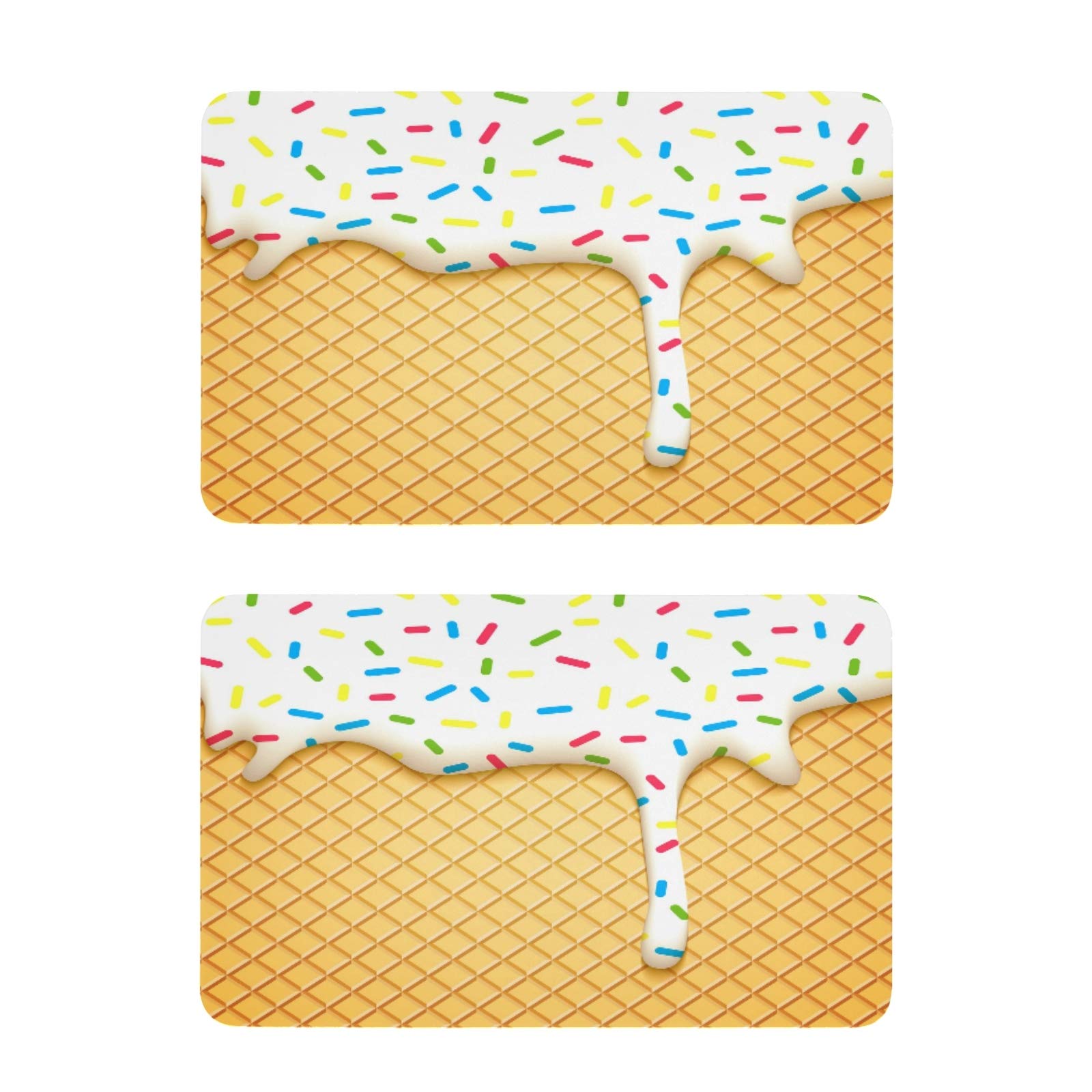 Blueangle Ice Cream Cone Fridge Magnets - 2 Pack Cute Refrigerator Magnets for Office, Cabinet, Whiteboard & Photo Display - Perfect for Kitchen Decor, School Projects & Memo Organization