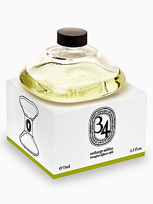 Diptyque 34 Boulevard Saint Germain Scented Candle Refill 2.5 oz - Fragrance Oil Diffuser - Luxury Home Aromatherapy for Living Room, Bedroom & Office