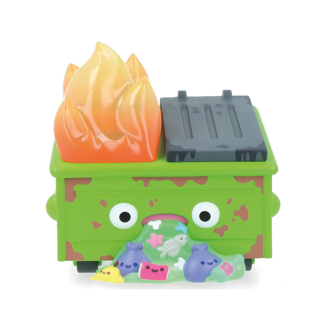Dumpster Fire Barfing Vinyl Figure - Funny Collectible Toy for Adults, Unique Gag Gift for Friends - Perfect for Office Pranks, Birthday Gifts & Pop Culture Fans