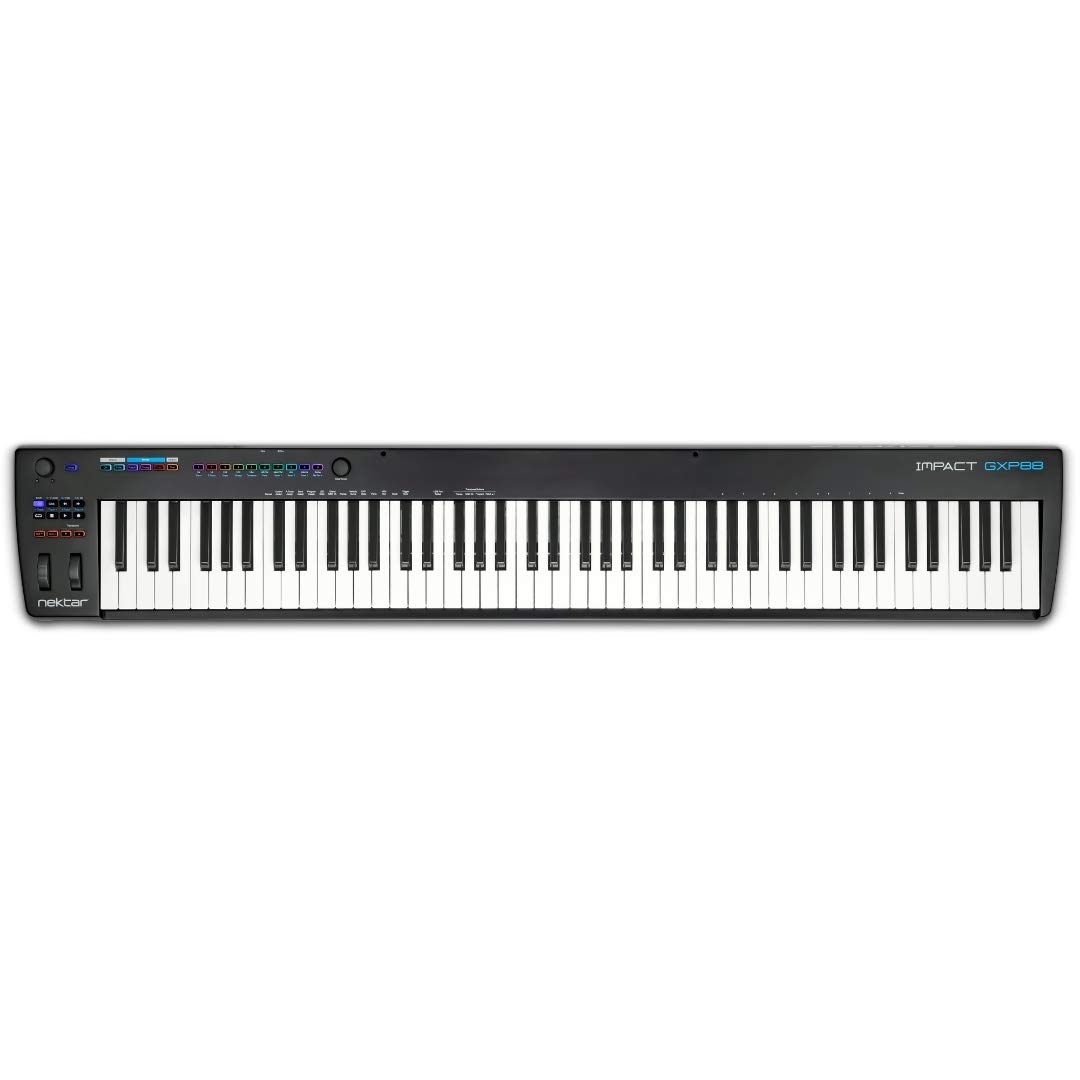 Nektar Impact GXP88 88-Key MIDI Keyboard Controller for Music Production & Studio Recording - Perfect for Home Studios, Live Performances & Beat Making