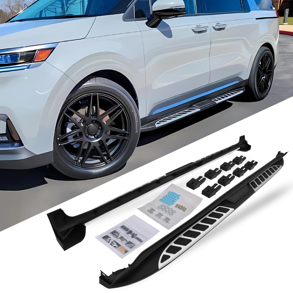 HEKA Running Boards for KIA Carnival 2022-2025 | Side Step Nerf Bars | Durable Aluminum Alloy Step Rails | Perfect for Off-Roading, Camping & Daily Use
