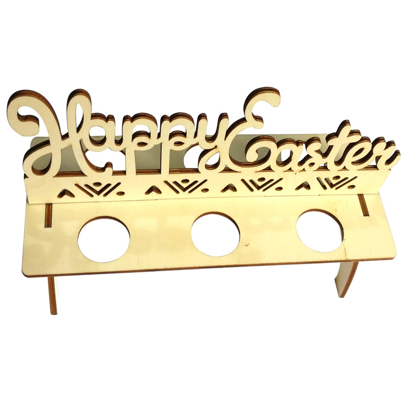 Easter Egg Holder - Wooden Bunny Rabbit Shelf with Decorative Egg Slots | Easter Party Supplies, Home Decor & Holiday Ornaments | Perfect for Easter Decorations, Gift Giving & Spring Home Styling