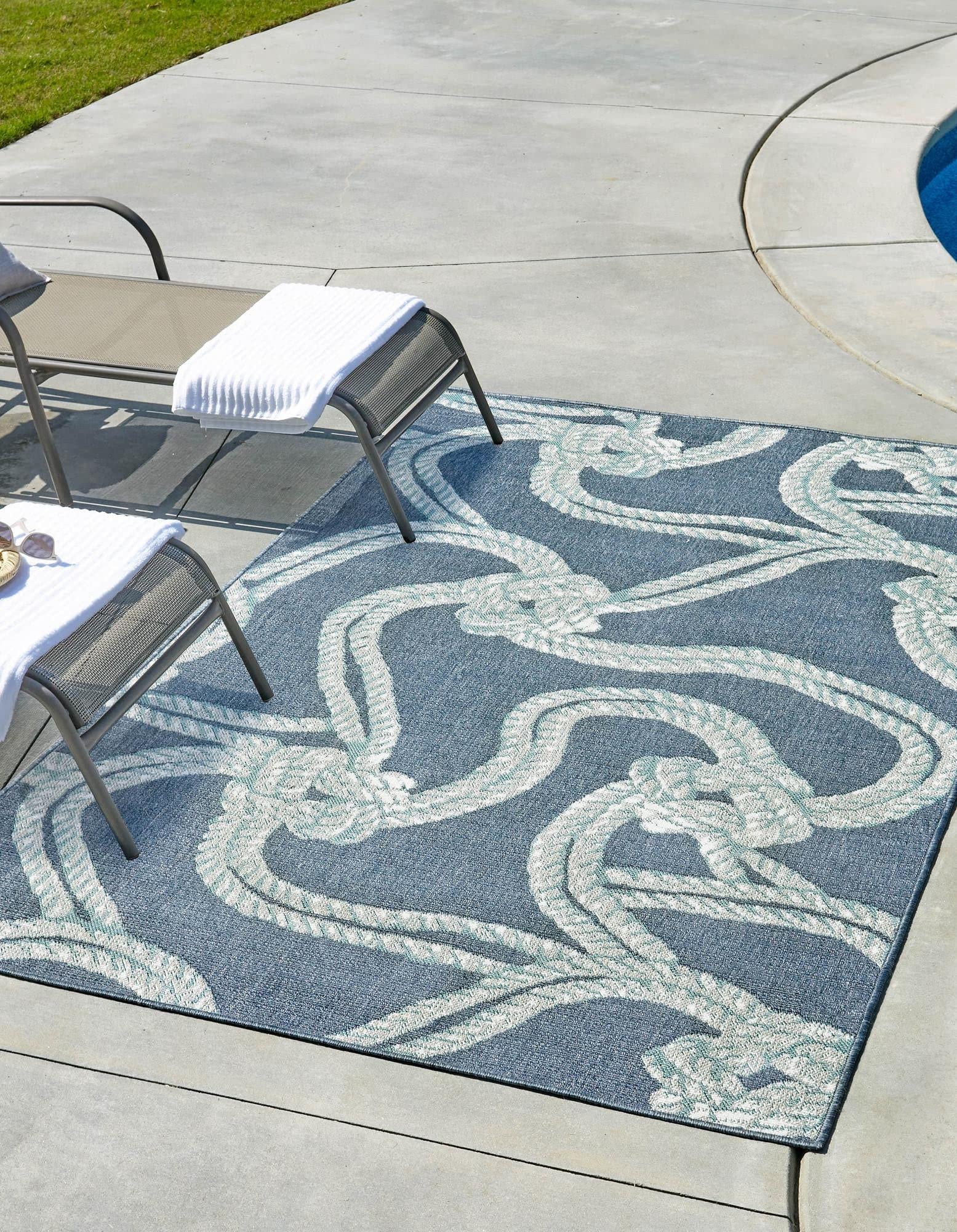 Unique Loom Coastal Collection Outdoor Area Rug - 9' x 12' 2