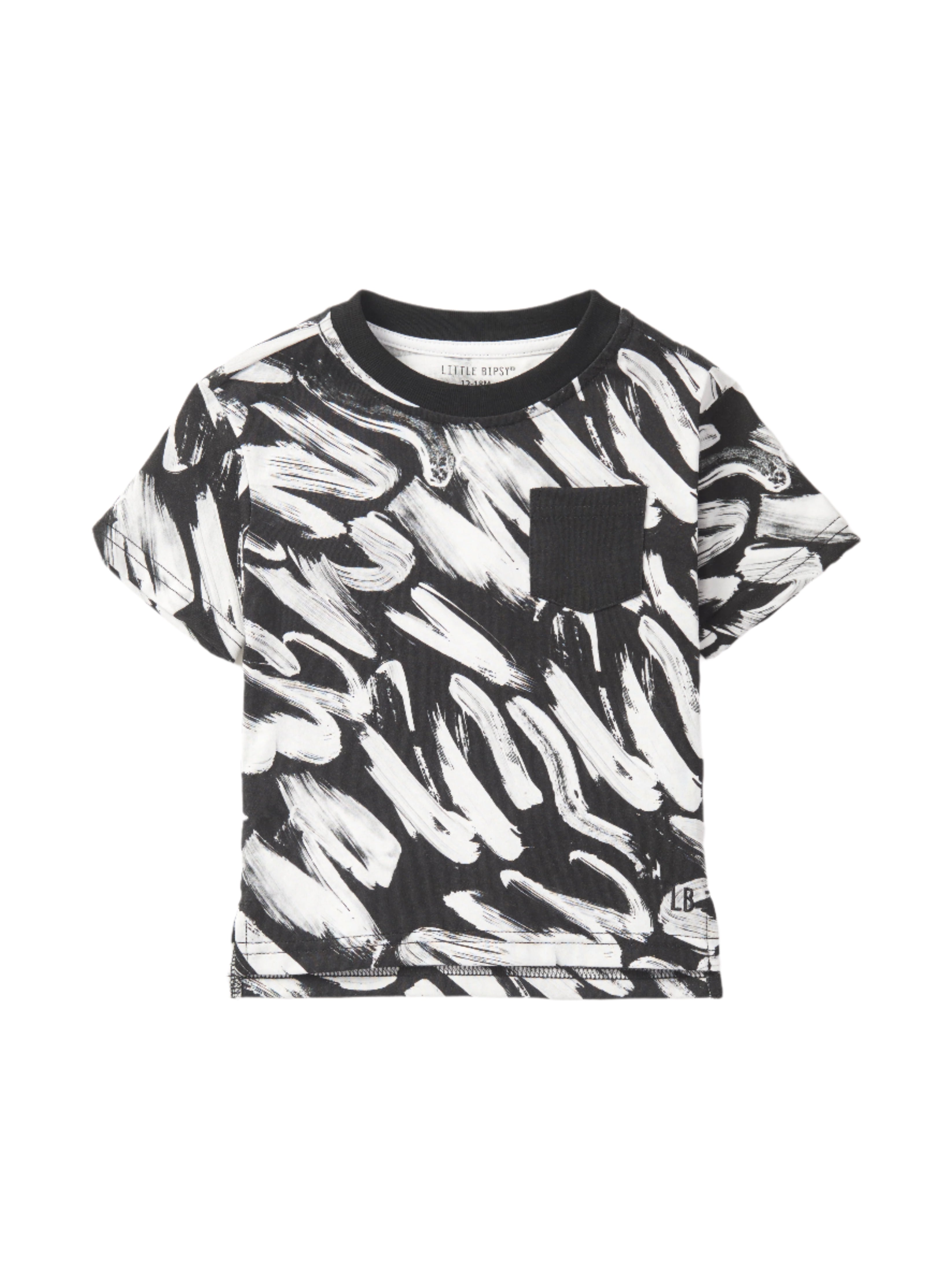 Brush Stroke Graphic T-Shirt for Men & Women - Soft Cotton Black Tee - Casual Wear & Street Style Outfit