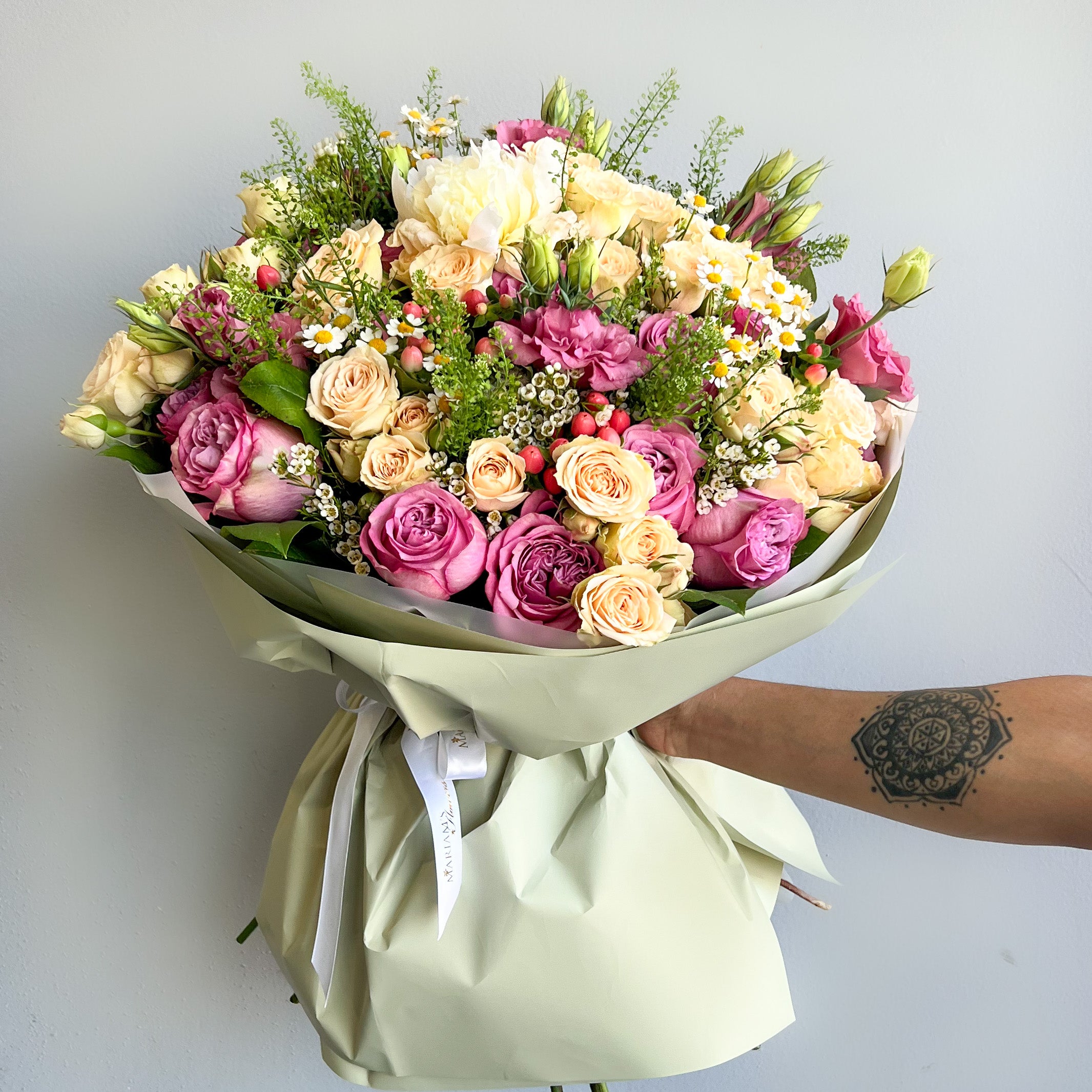 French Garden Bouquet - Fresh Cut Flowers for Home Decor, Wedding Centerpieces & Romantic Gifts | Premium Floral Arrangement Delivery
