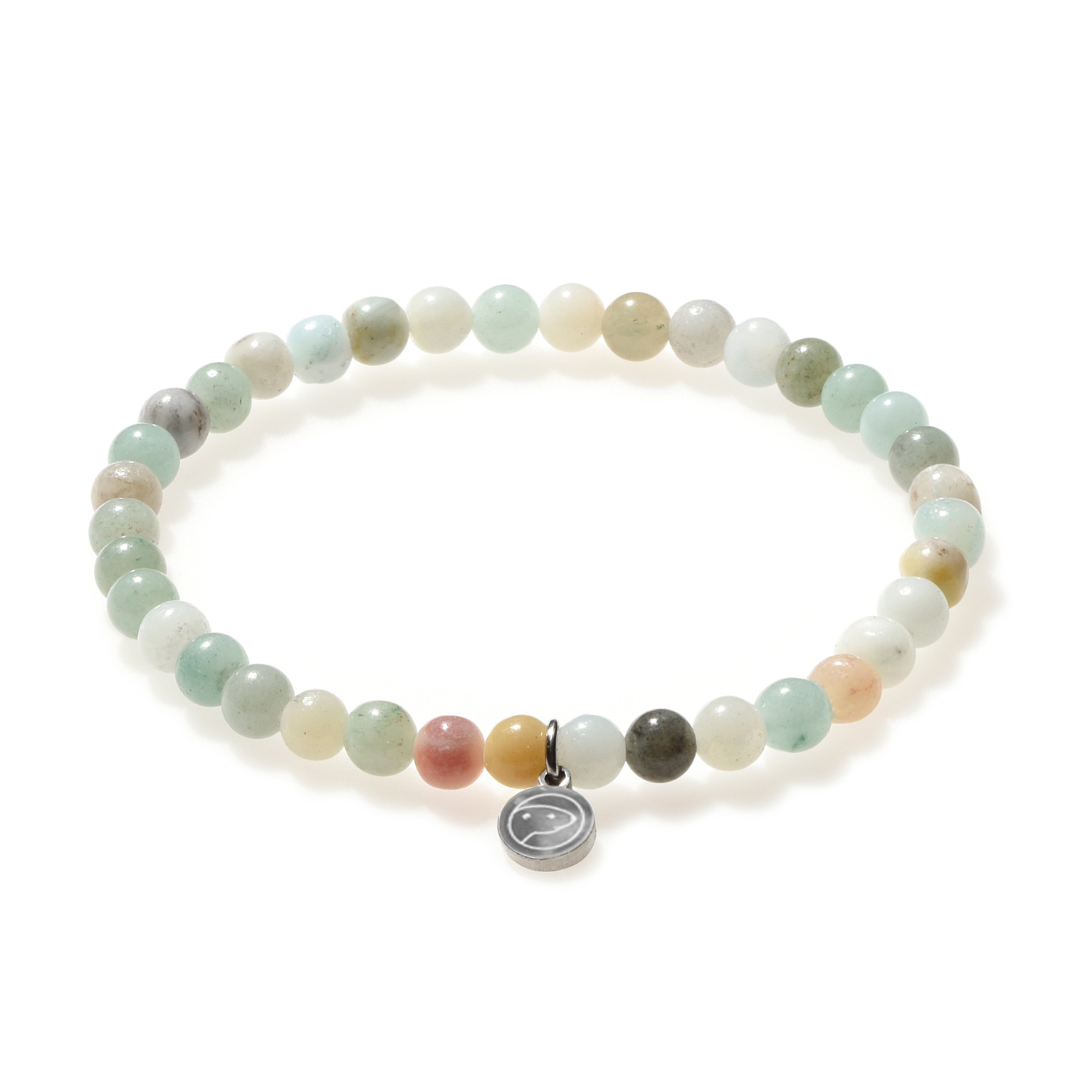 Amazonite Beaded Bracelet for Women - Natural Stone Healing Jewelry, Adjustable Mini Stretch Bracelet for Stress Relief & Positive Energy - Perfect for Yoga, Meditation & Everyday Wear