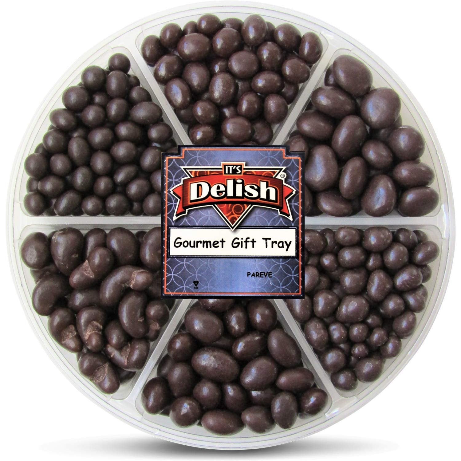 Premium Holiday Chocolate Nuts & Fruit Gift Tray - 6 Piece Assortment | Christmas, New Year, Valentine's Day, Anniversary, Mother's Day & Father's Day Gift | Perfect for Family Parties, Corporate Events & Thoughtful Gifting