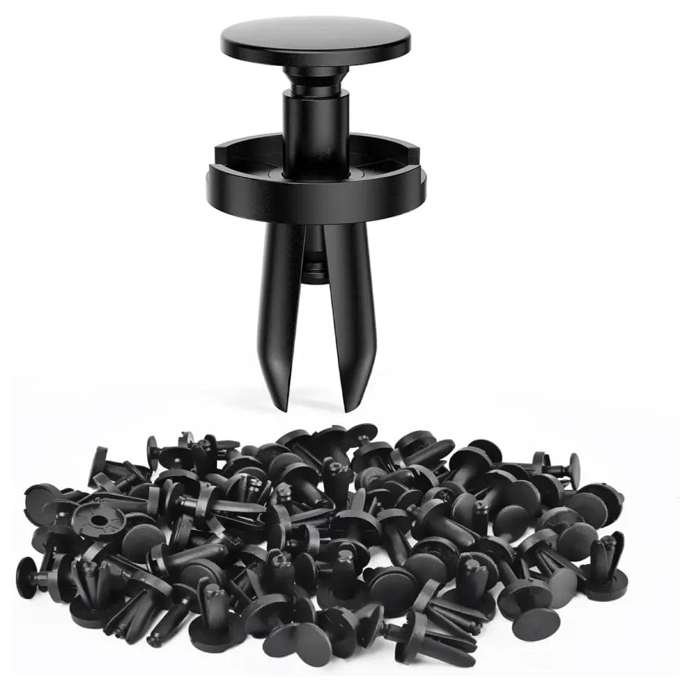 100 Pcs 18.5mm Hole 8mm Push Type Fender Liner Retainer Clips - Compatible with Chrysler 6504521, 04575412AF, Jeep Liberty, Dodge Grand Caravan & Charger - Durable Auto Body Fasteners for DIY Car Repairs & Maintenance