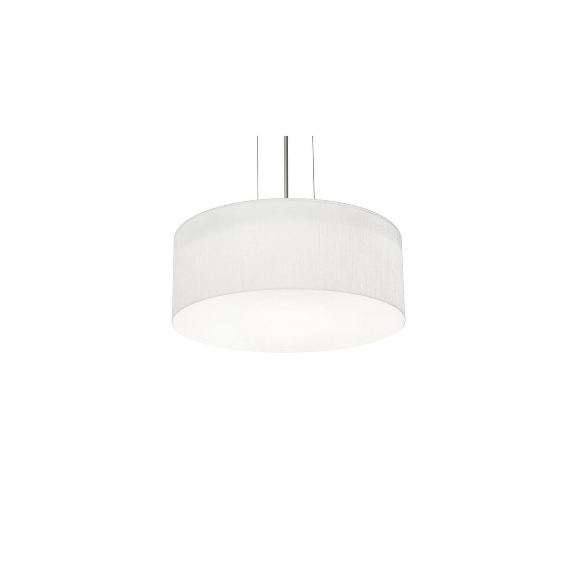 Anton 12-Inch 2-Light Pendant Light Fixture - Black & Linen White Finish - Perfect for Kitchen Island, Dining Room, or Entryway Lighting