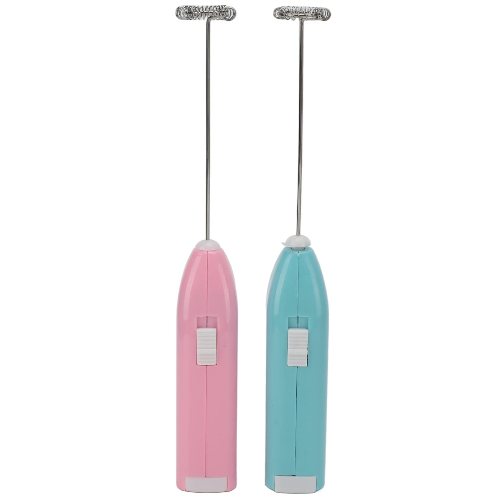 2Pcs Mini Handheld Blender - Electric Milk Frother & Drink Mixer for Coffee, Latte, Smoothies | Portable Whisk for Kitchen, Office & Travel | Battery Operated Paint Mixer for DIY Crafts