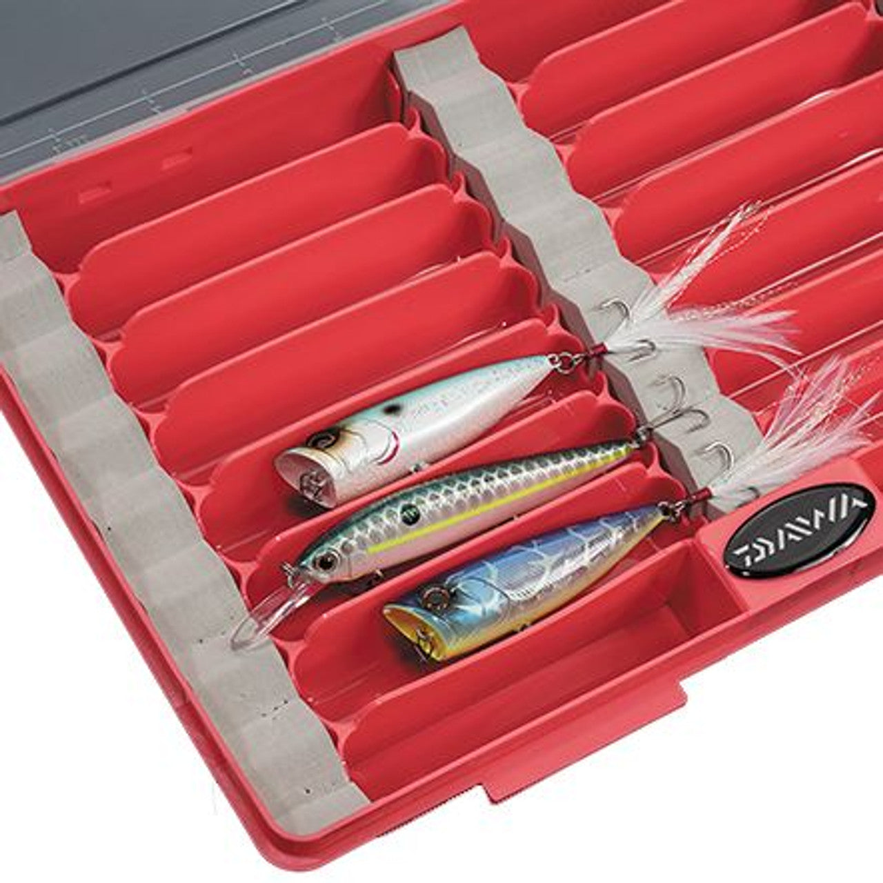 Daiwa Tactical Short Stickbait Organizer Box - Fishing Tackle Storage Case for Lures, Hooks & Baits - Perfect for Bass, Trout & Saltwater Fishing Trips