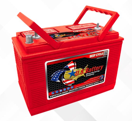 Deep Cycle Battery 12V 130Ah US31DCXC2 - Marine, RV & Solar Power Storage - Long Lasting US Made Battery for Boats, Campers & Off-Grid Systems