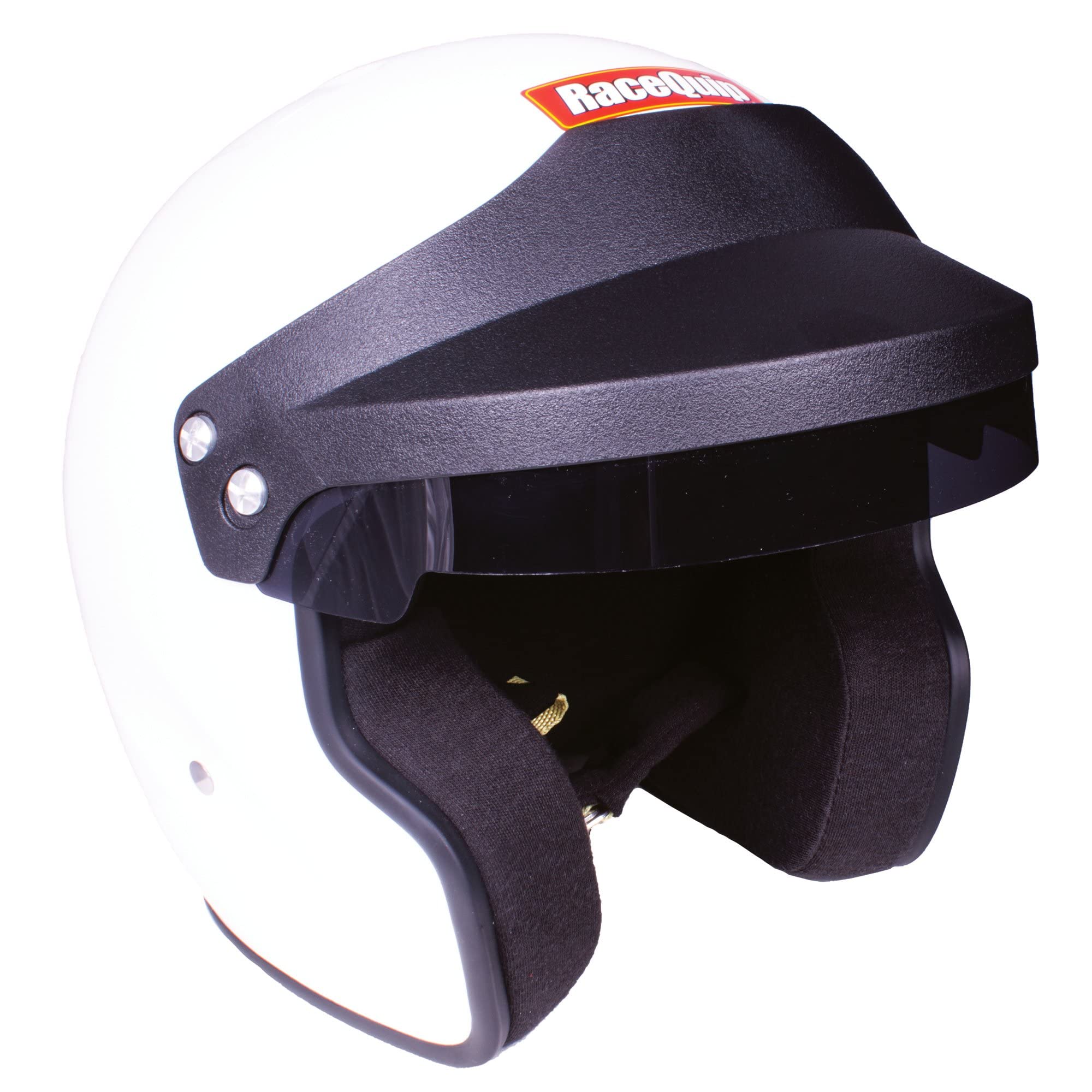 RaceQuip OF20 Series Open Face Helmet - Snell SA-2020 Certified, Gloss White, 2X-Large (256117) - Perfect for Racing, Karting & Motorsports Events