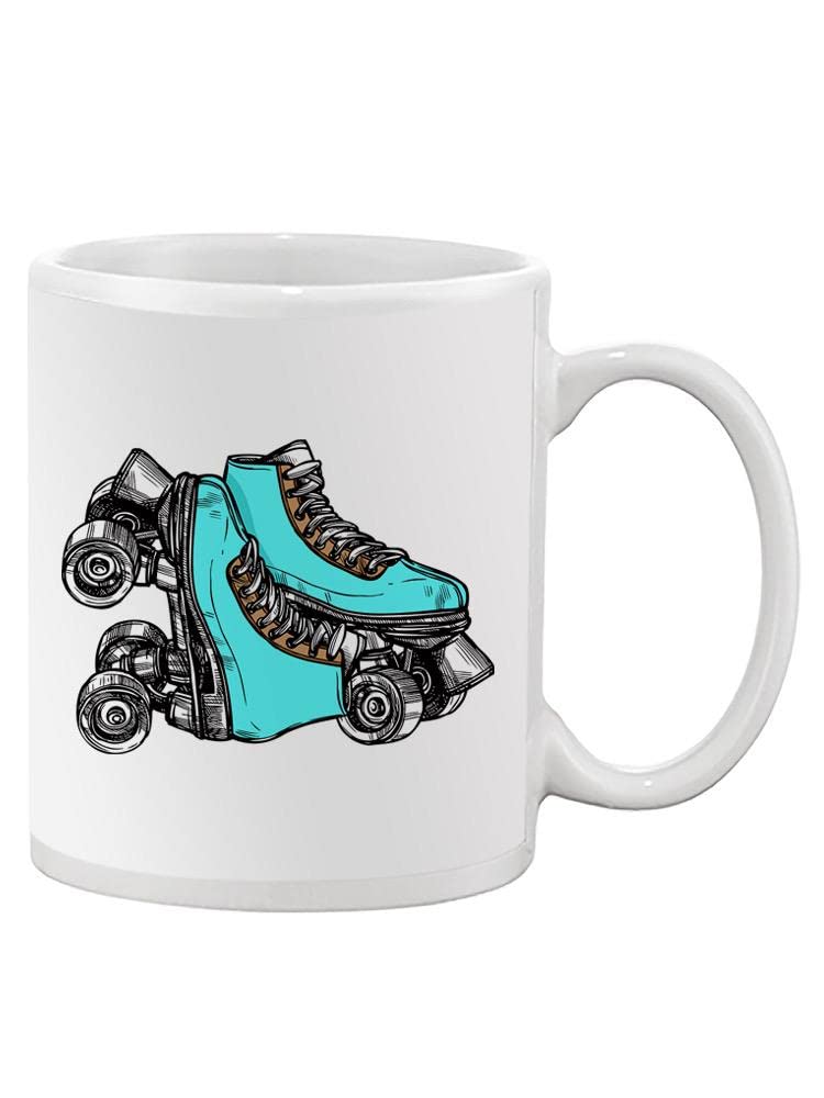 Stylish Quad Roller Skates Coffee Mug - Perfect for Skaters & Coffee Lovers - Great for Rink Breaks, Office Use & Gift Giving