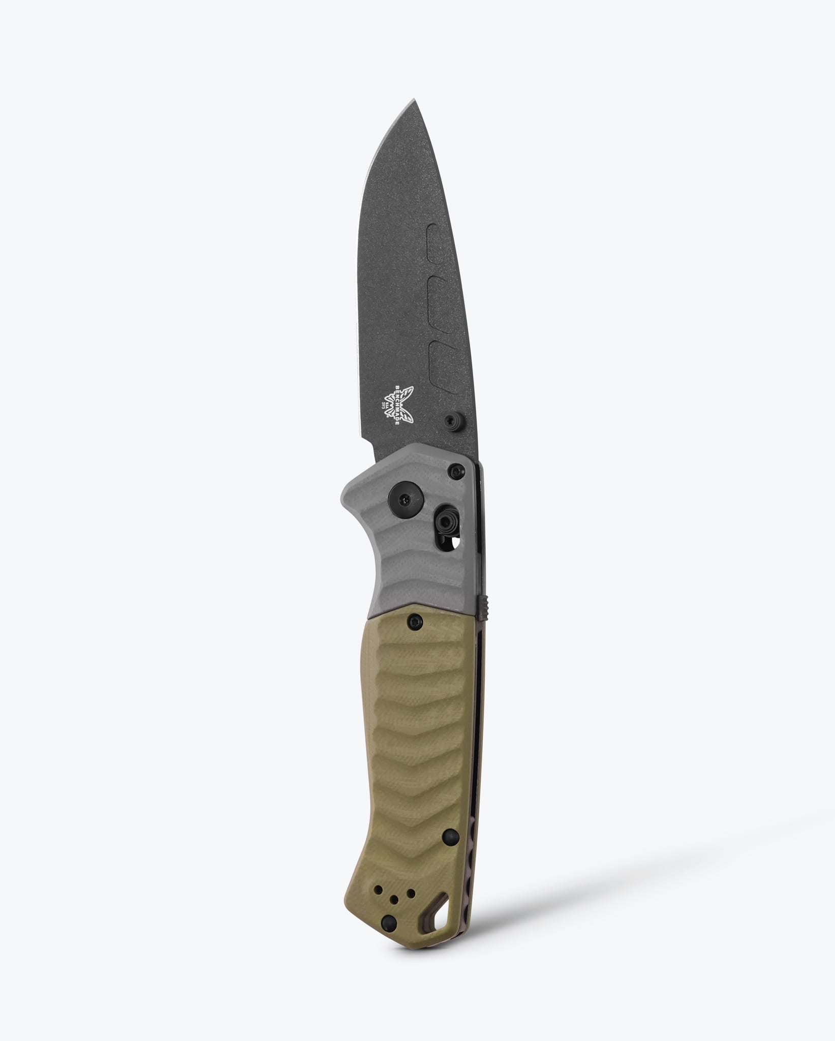 PSK Survival Knife - Gray & OD Green G10 Handle Tactical Folding Pocket Knife for Outdoor Camping, Hiking, and Emergency Preparedness