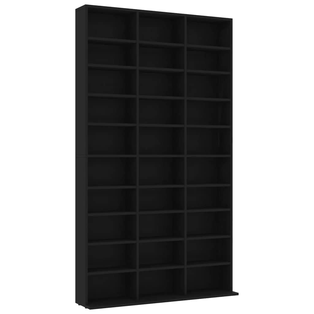 vidaXL CD Storage Cabinet | Chipboard Bookshelf Organizer | 35.2
