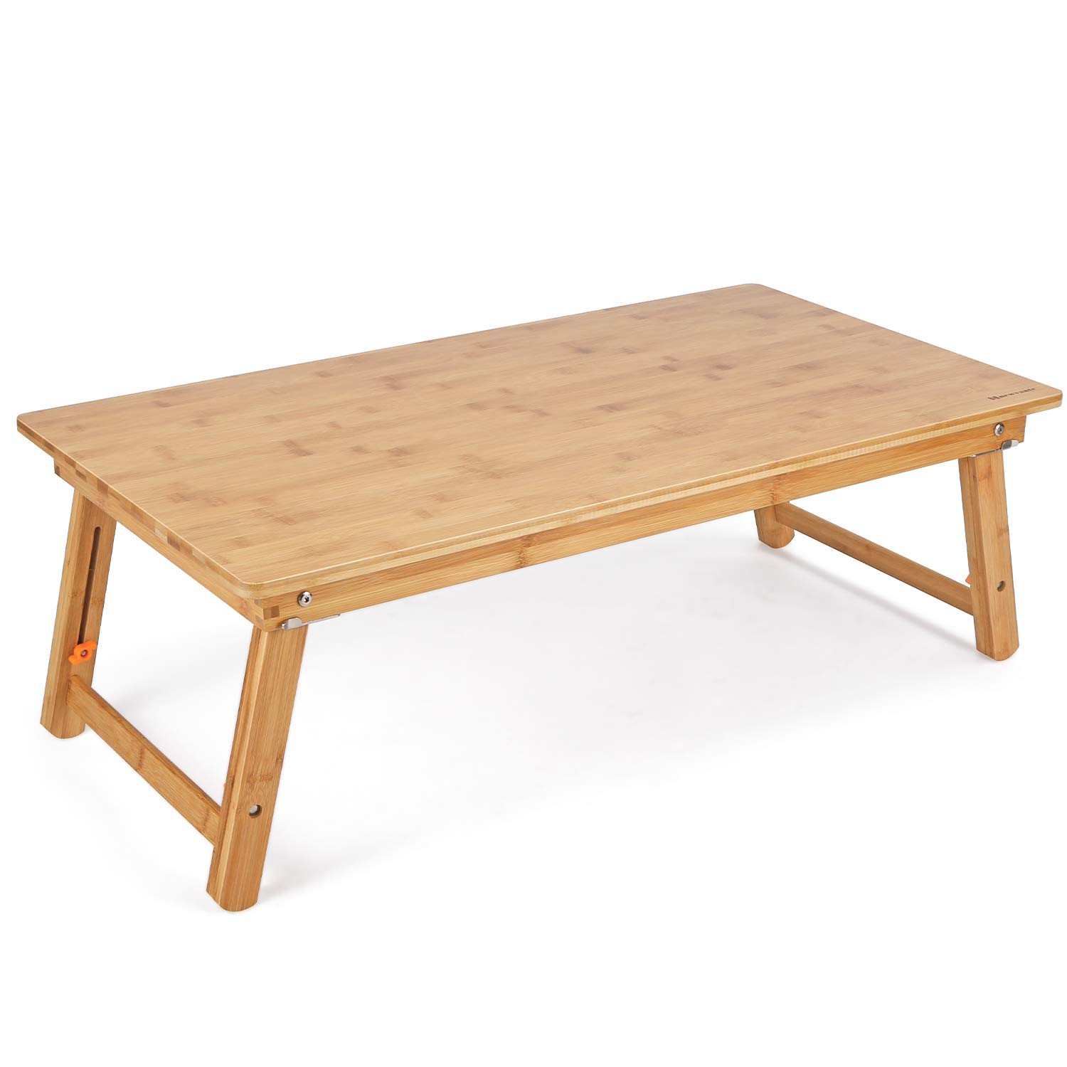 Newvante Large Adjustable Floor Desk - 33.5x17.7in Folding Leg Coffee Table for Breakfast, Gaming, Writing & Work | Perfect for Small Spaces, Dorm Rooms & Home Office Use
