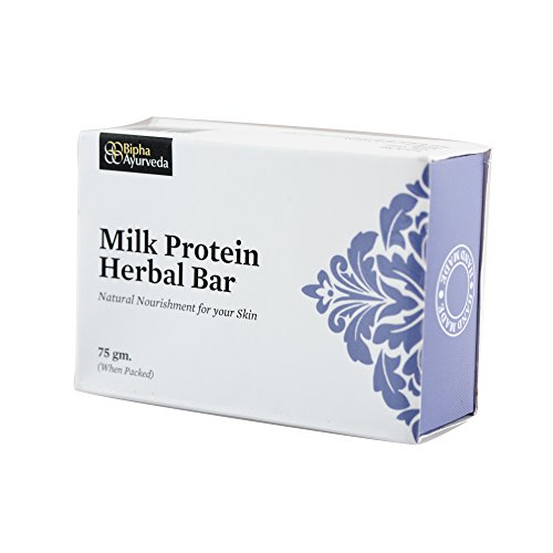 Bipha Ayurveda Milk Protein Herbal Bar - Natural Hair & Skin Care Treatment for Dryness & Damage | Perfect for Daily Nourishment & Repair