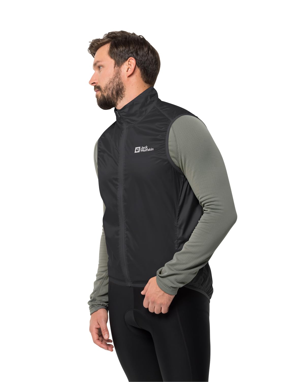 Jack Wolfskin Men's Morobbia Wind Vest - Lightweight for Hiking & Running