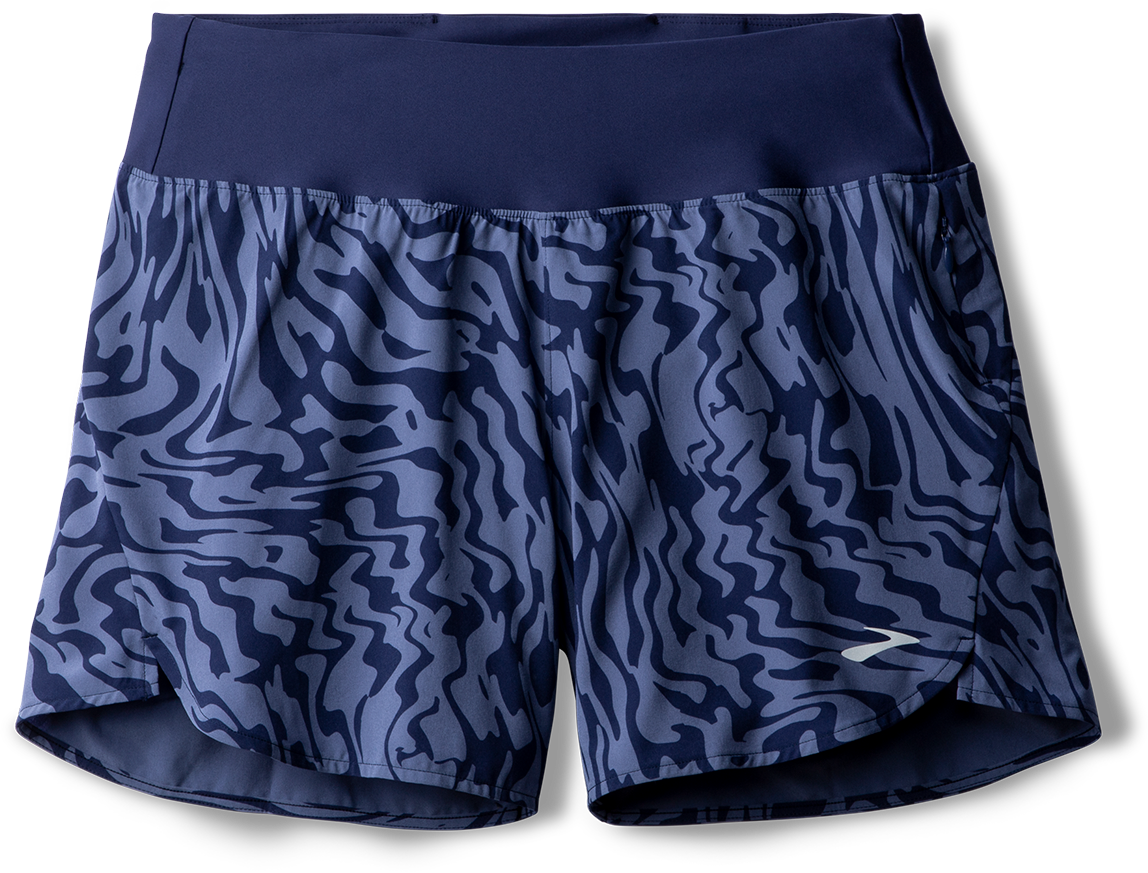 Women's Chaser 5 Short 2.0 Running Shorts - Midnight Speedscape - Lightweight & Breathable Workout Shorts for Women - Perfect for Running, Gym & Yoga