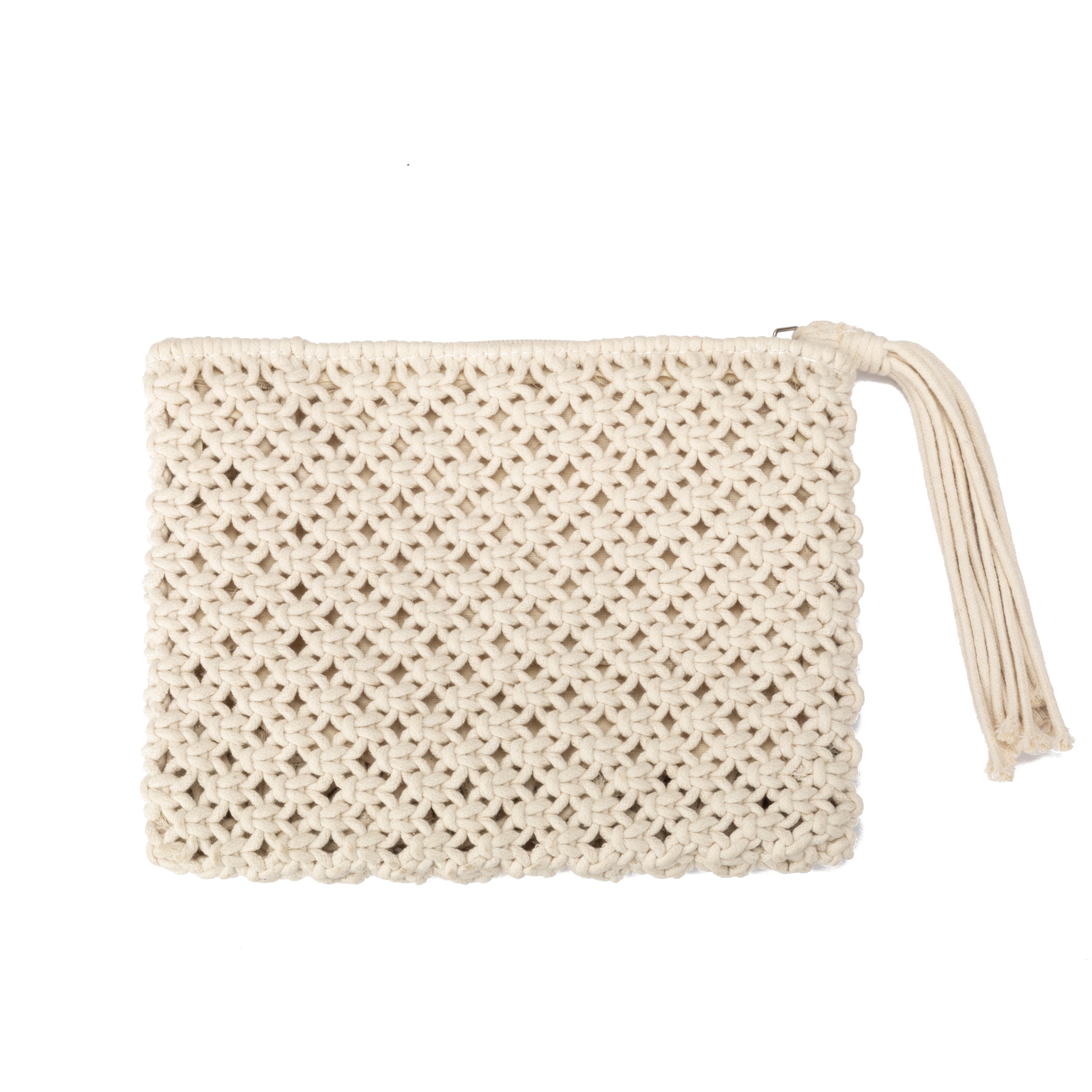 Nomi Crochet Pouch - Handmade Cotton Yarn Storage Bag for Jewelry, Makeup & Small Accessories | Perfect for Travel, Gifts & Organizing