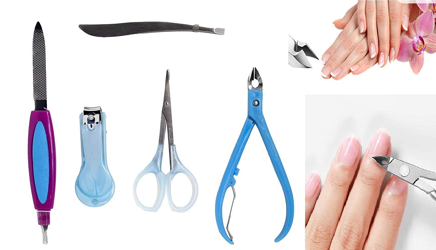 Premium EKAN Manicure & Pedicure Kit Set - 20-Piece Professional Nail Care Tools for Home & Salon Use | Multi-Color Grooming Set for Hands, Feet & Nails | Perfect for DIY Spa Days, Gift Giving & Travel Essentials