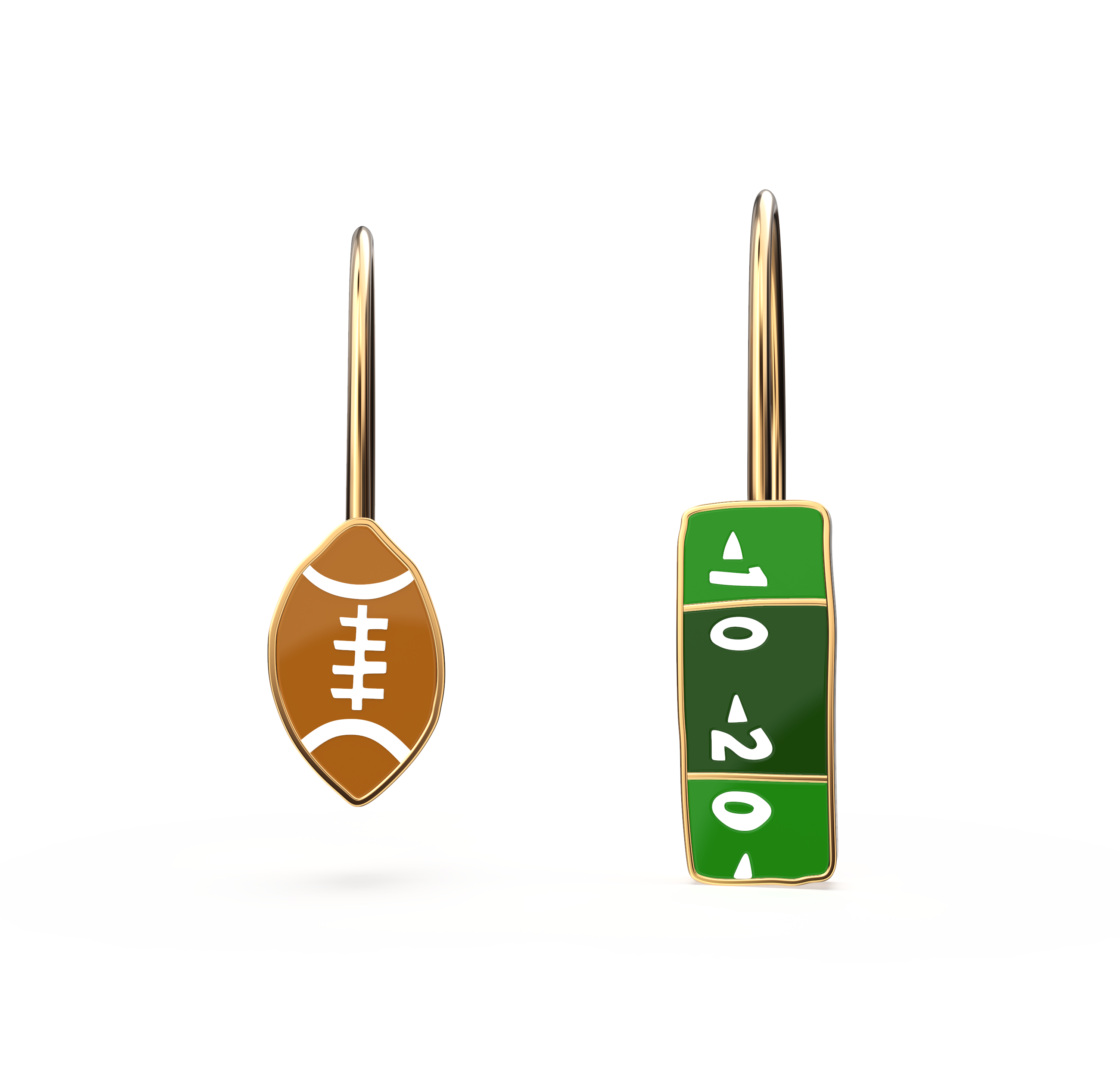 Football Fan Drop Earrings - Stylish Sports Jewelry for Women & Girls - Perfect for Game Day, Parties & Gifts
