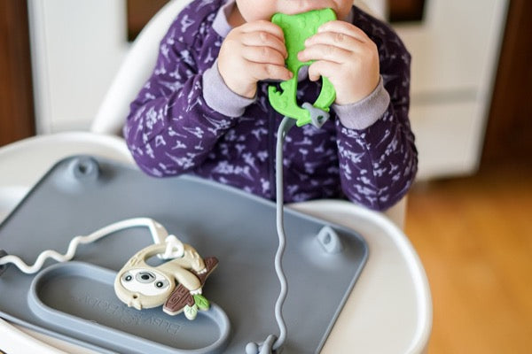 Organic Baby Sloth Teething Toy - BPA-Free Silicone Soother for Infants & Toddlers - Perfect for Teething Relief, Sensory Play & Baby Shower Gifts