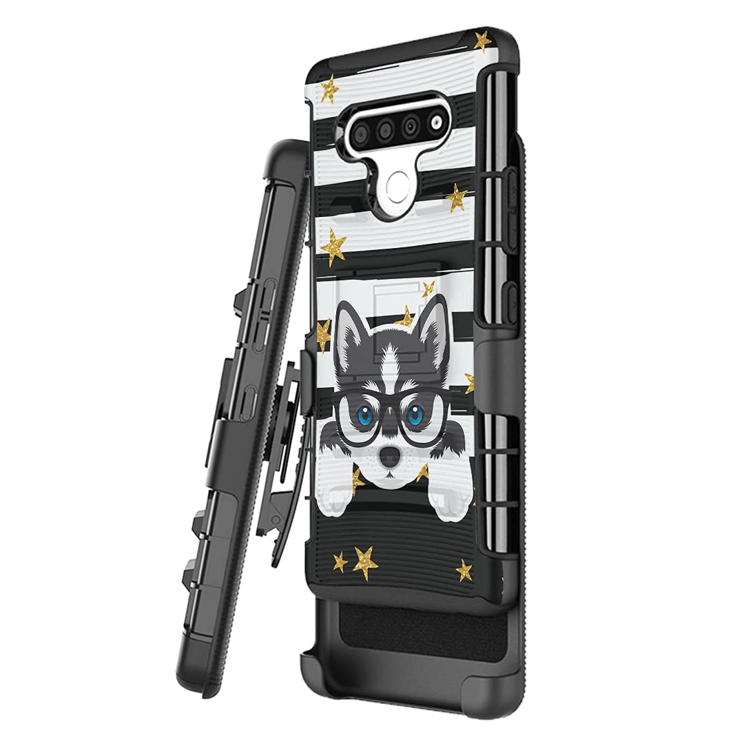 Military Shockproof LG K51 Case with Kickstand & Belt Clip - Heavy Duty Protection for All Carriers - Perfect for Outdoor Adventures