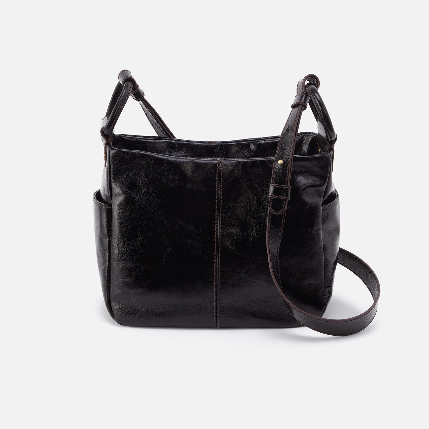 Sheila Crossbody Bag in Polished Leather - Stylish Black Leather Purse for Women | Perfect for Work, Travel & Everyday Use