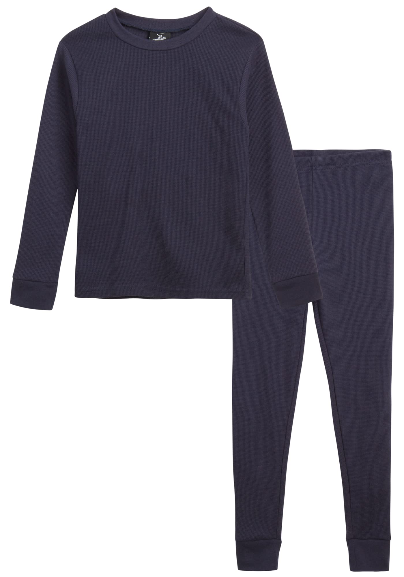 Beverly Hills Polo Club Boys' Thermal Underwear Set - 2 Piece Waffle Knit Top & Long John Pajamas for Cold Weather (2T-18) - Perfect for Winter Sleepwear, Outdoor Activities & Layering