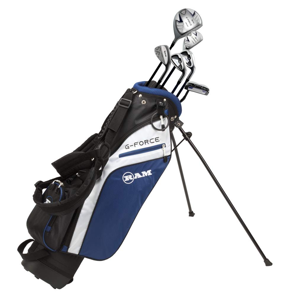 Ram Golf Junior G-Force Left-Handed Boys Golf Clubs Set with Bag - Perfect for Young Golfers Learning the Game
