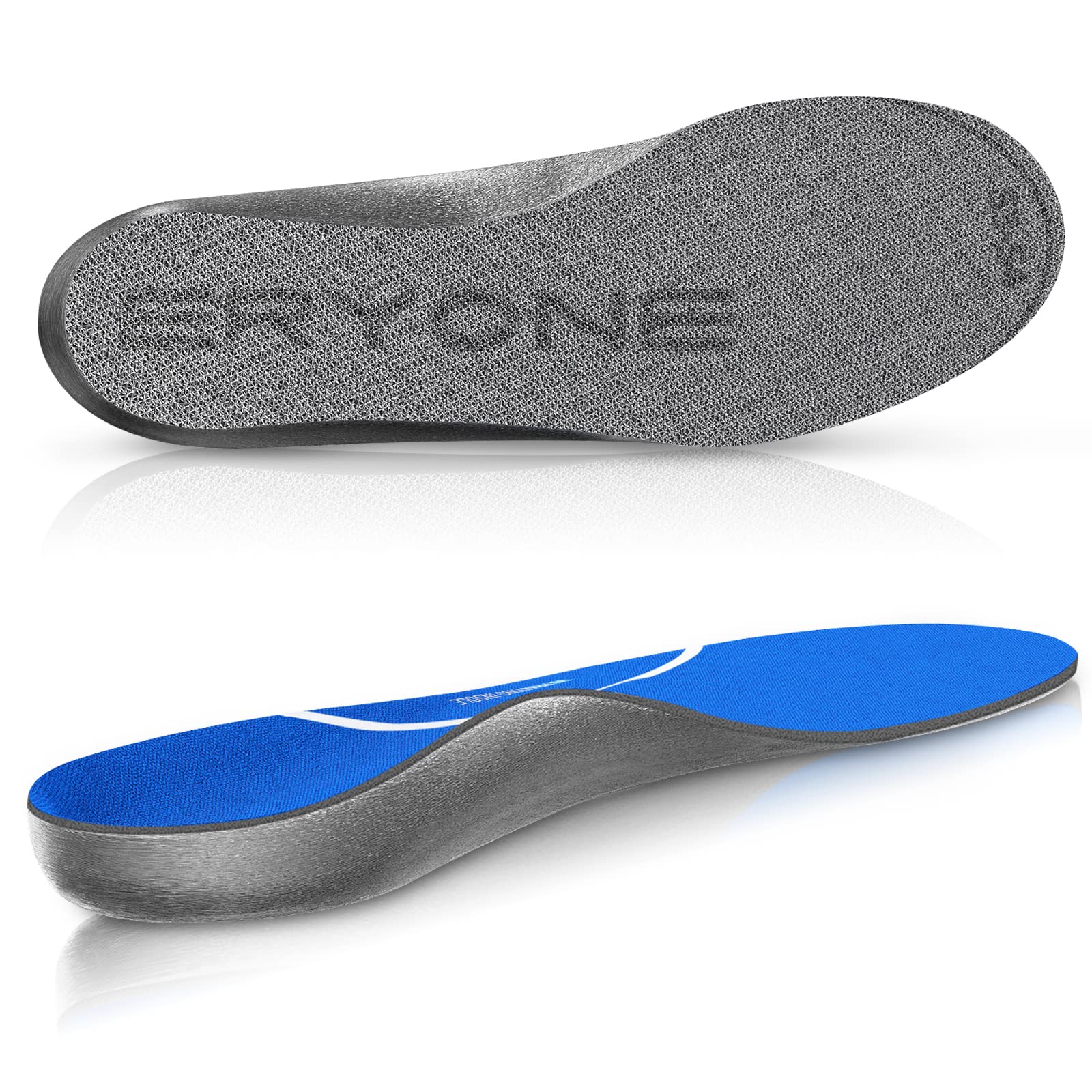 ERYONE 3D Printed Arch Support Orthotic Shoe Insoles - 3-Layer Breathable Shock Absorption Insoles for Pain Relief, Durable TPU Material for Men & Women - Perfect for Daily Walking, Running, Standing & Outdoor Sports