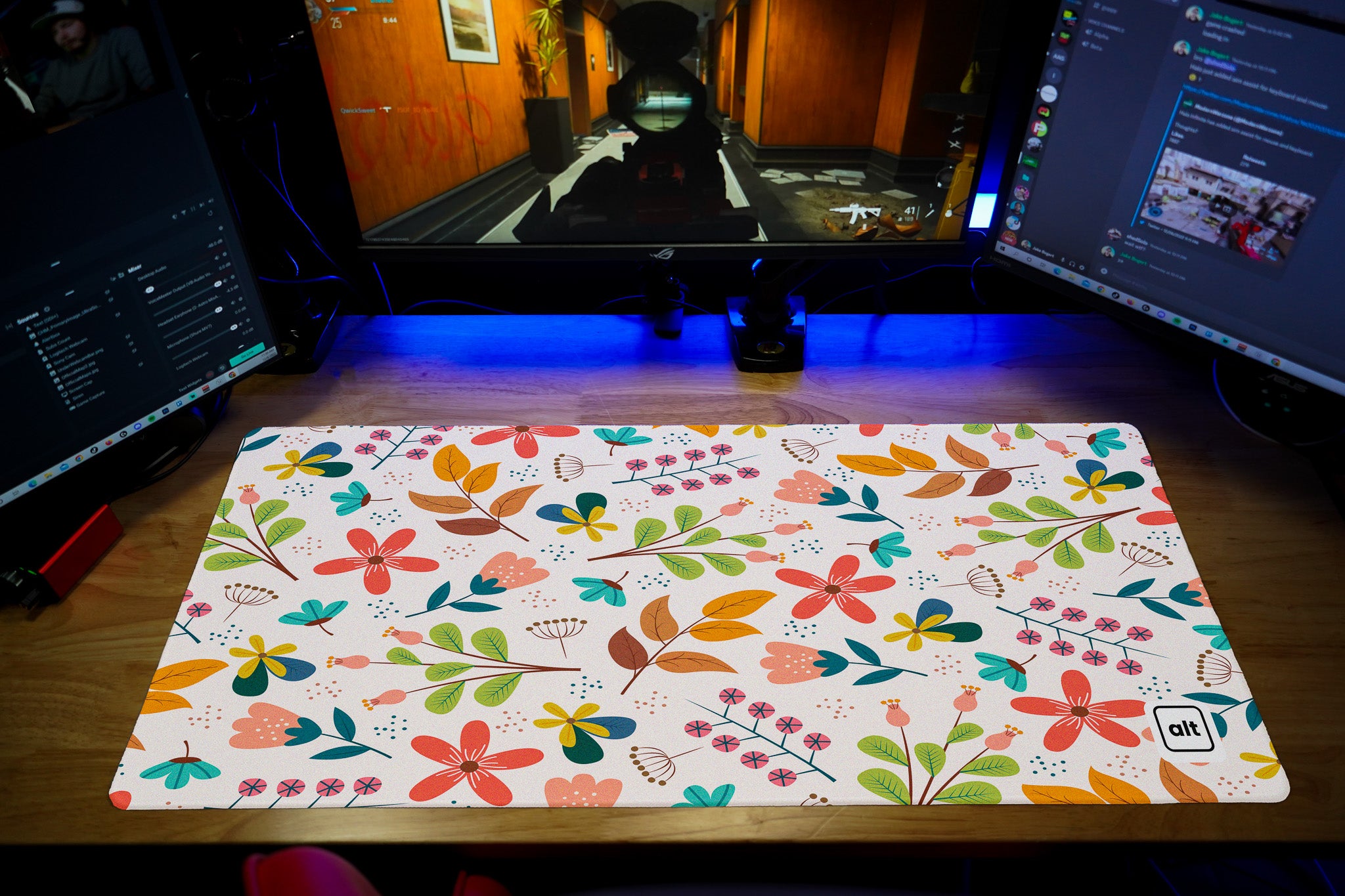 May Flowers Mouse Pad - Cute Floral Design Computer Mousepad for Office & Gaming - Perfect for Work, Study, and Home Use