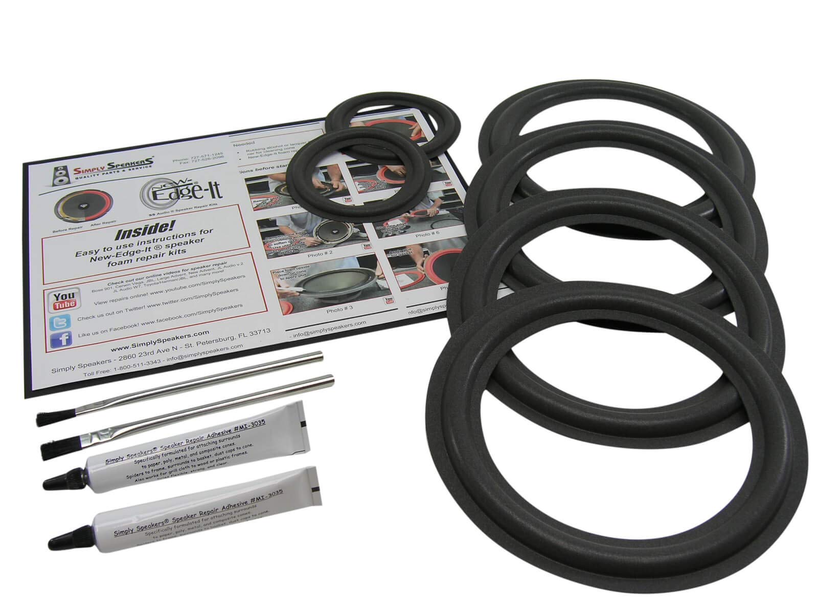Infinity Reference 61 MK II Speaker Repair Kit FSK-INF8.4x4.2 - High-Quality Replacement Parts for Home Audio Systems