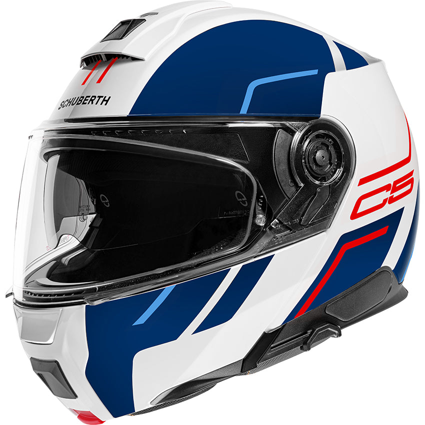 Schuberth C5 Master Blue Motorcycle Helmet - Lightweight, DOT & ECE Certified for Ultimate Safety - Perfect for Touring, Commuting & Adventure Riding