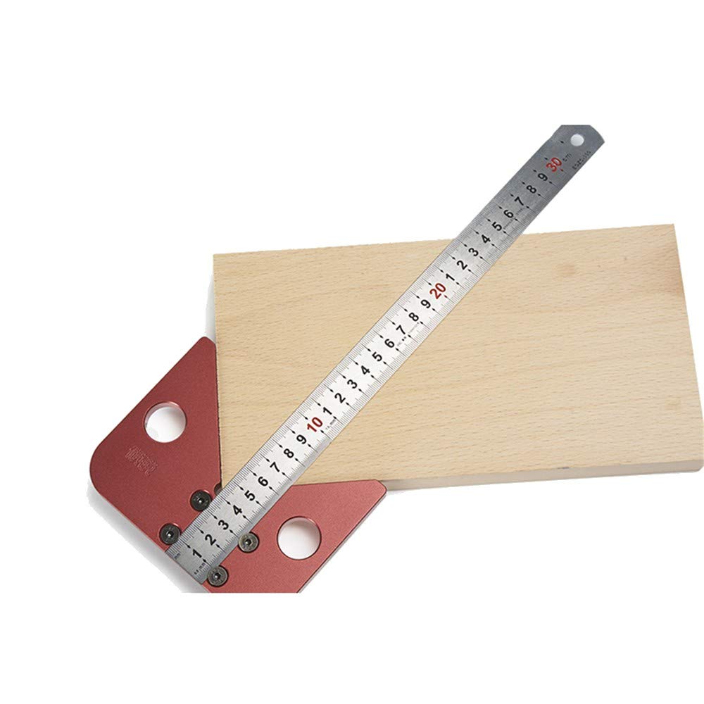 FOLOU 45 Degree Angle Measuring Tool - Woodworking Scribe & Marking Ruler for Precise Wood Measurements | Perfect for Carpentry, DIY Projects & Furniture Making
