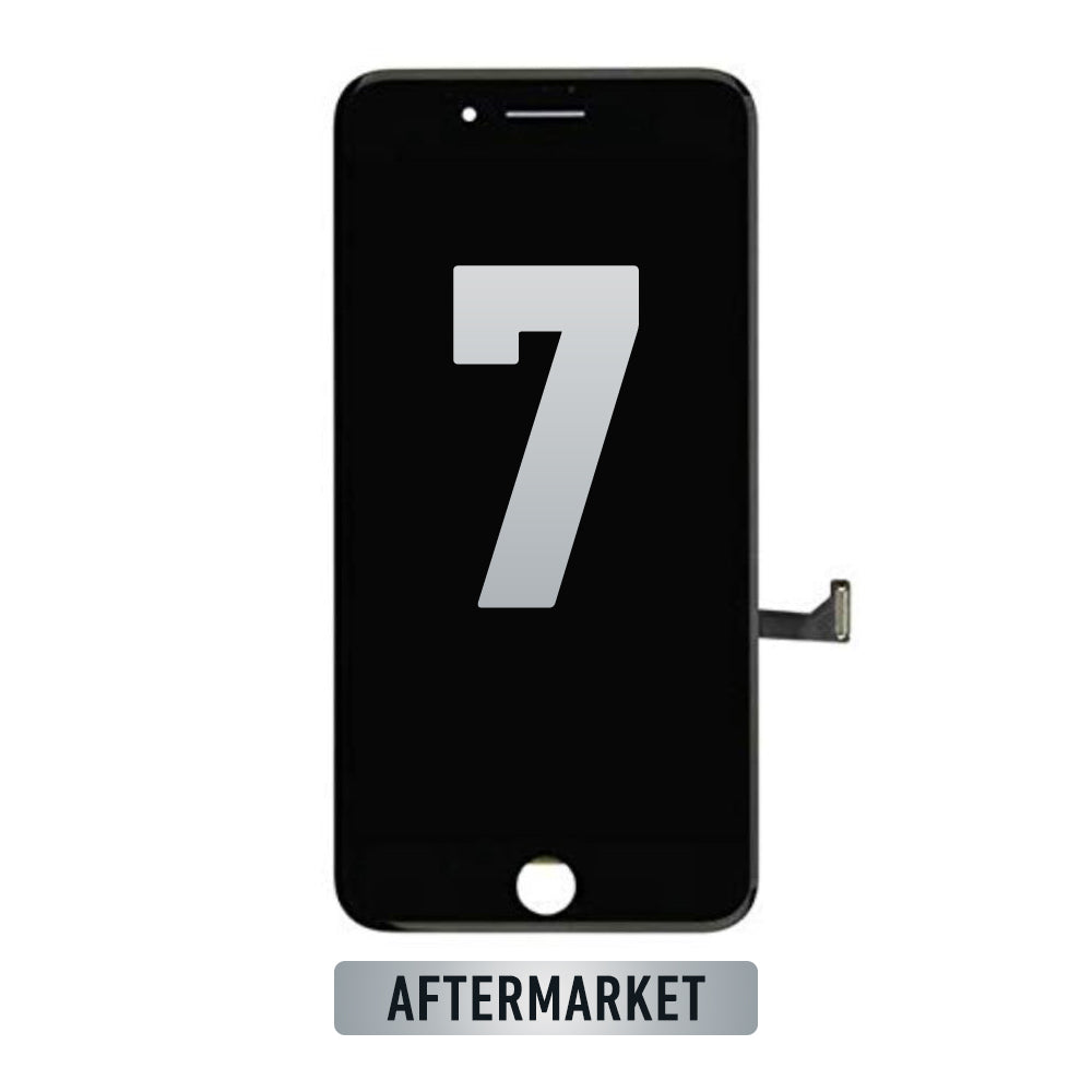 iPhone 7 LCD Screen Replacement - Aftermarket IQ5 Black Display | DIY Repair Kit for Cracked/Broken Screens | Home & Professional Use