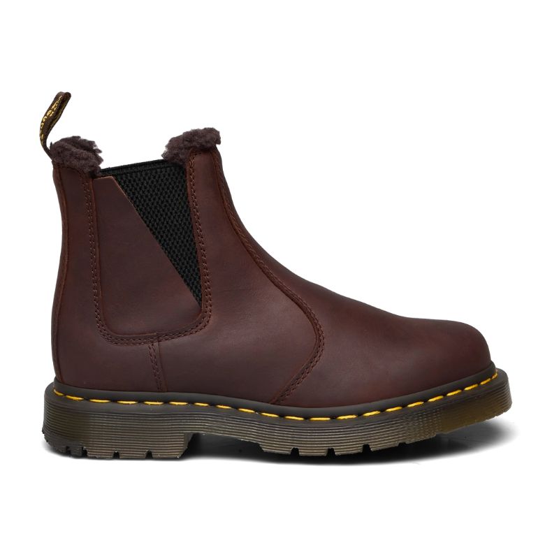 Women's Dr. Martens 2976 Brown Leather Chelsea Boots - Comfortable & Stylish for Casual Wear, Work & Outdoor Activities