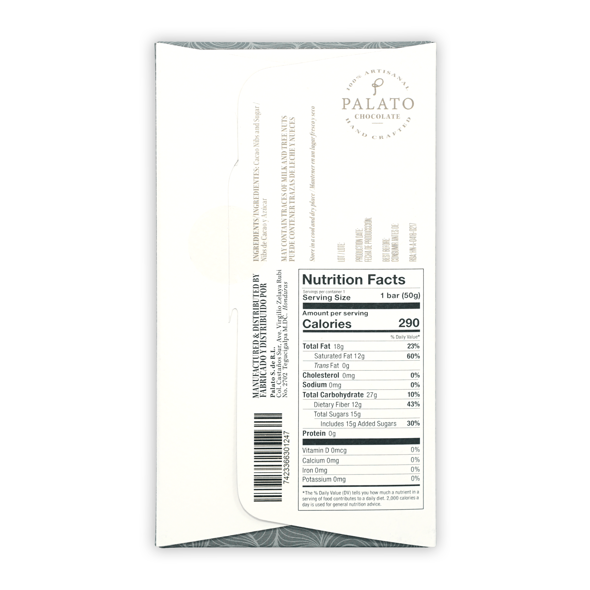 Palato Honduras 70% Dark Chocolate Bars - Premium Organic Cacao for Baking, Gifts & Healthy Snacking