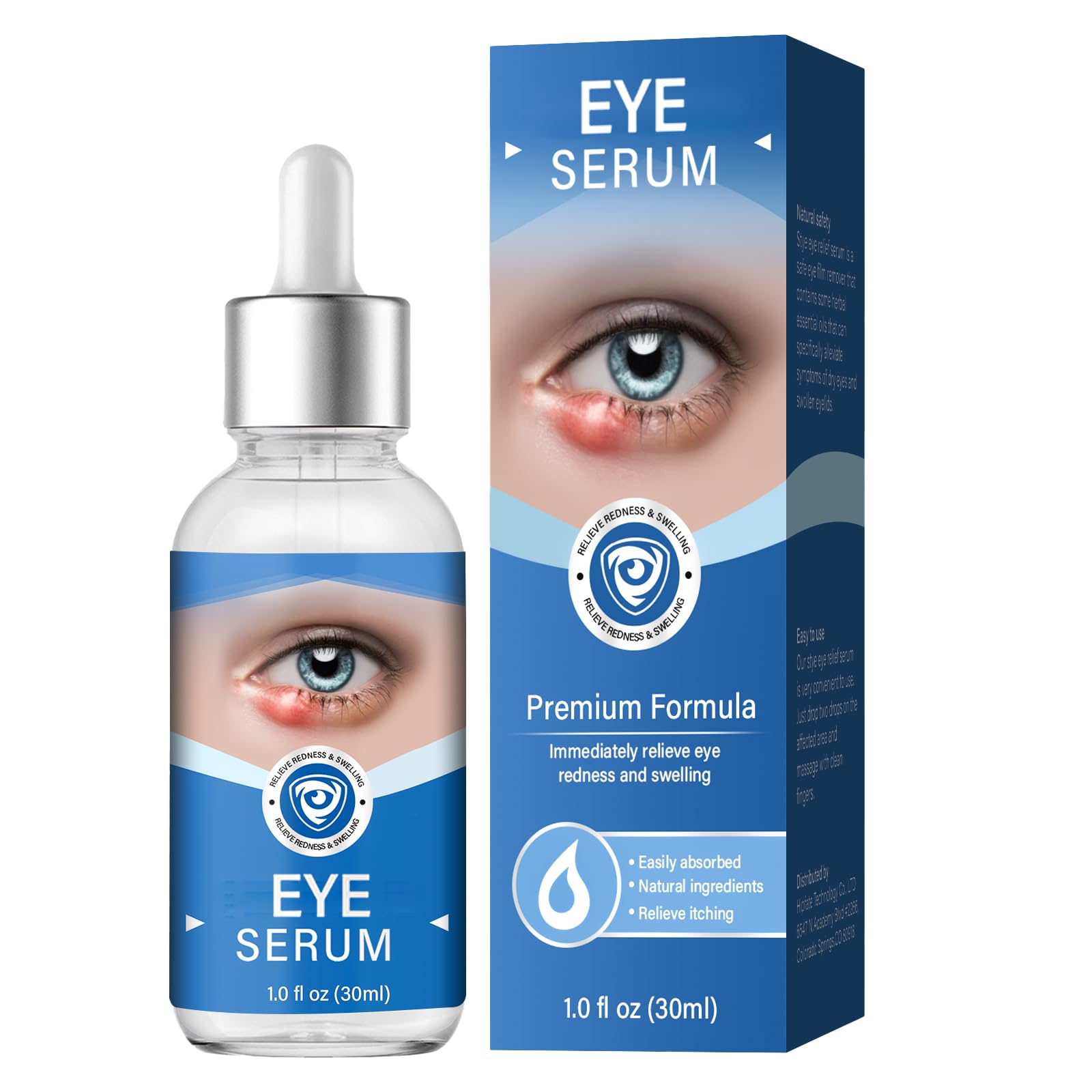 Effective Eye Serum for Chalazion & Blepharitis Treatment - Gentle Lash & Eye Cleanser (30mL) - Soothes Irritation & Promotes Healing for Daily Eye Care Routine