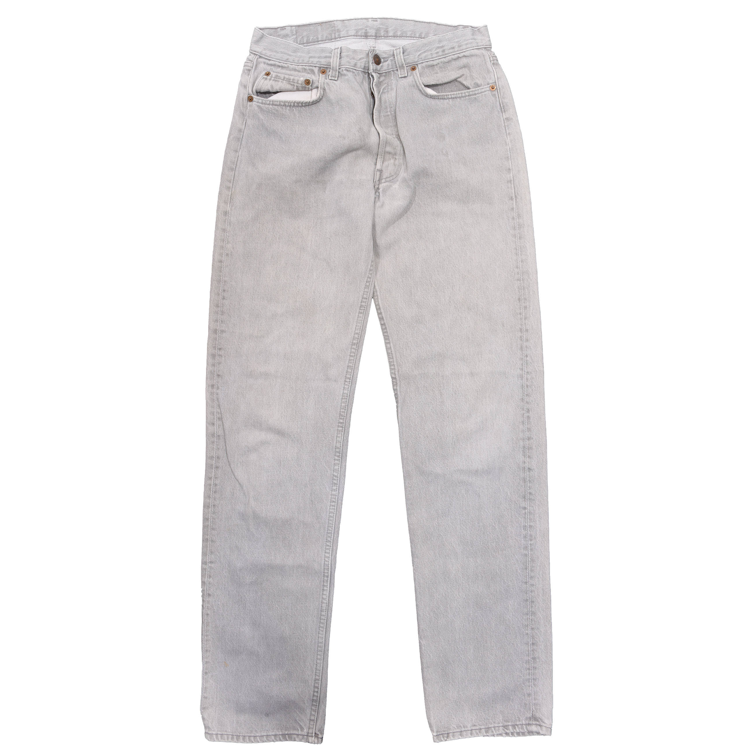 Vintage 1990's Levi's 501 Original Fit Jeans in Slate Grey - Classic Denim Pants for Men, Retro Style for Casual Wear & Street Fashion