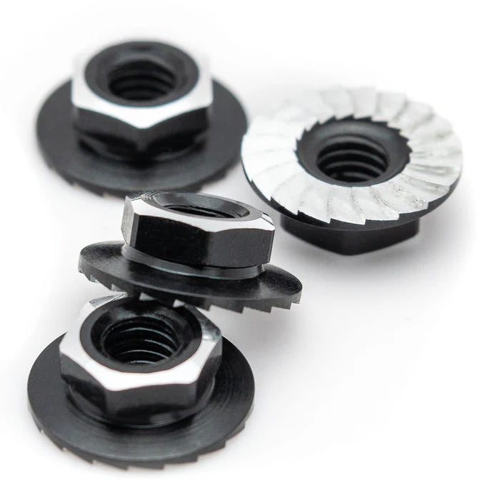 High Strength 7075 Aluminum M4 Locking Wheel Nuts - Black (4 Pack) - Perfect for Car, Truck & Motorcycle Wheel Security