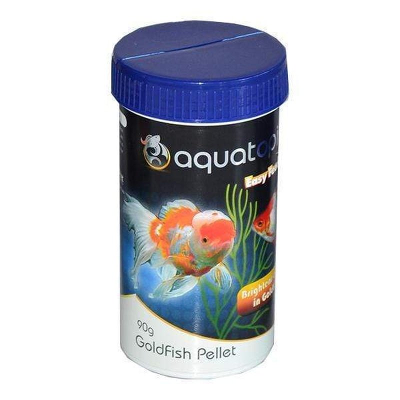 Aquatopia Premium Goldfish Food Pellets 90g - Balanced Nutrition for Healthy Growth, Ideal for Freshwater Aquariums & Fish Tanks