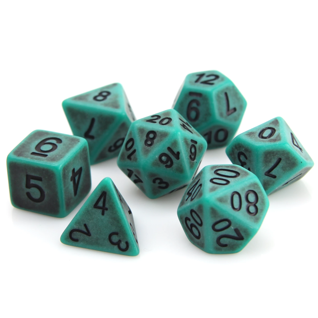 7 Piece RPG Set - Swamp Ancient Dungeon & Fantasy Role Playing Game Accessories for Tabletop Adventures