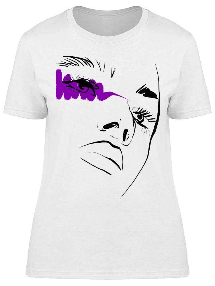 Smartprints Face Beauty with Paint Tee Women's - Stylish & Comfortable Graphic T-Shirt for Casual Wear, Outings & Everyday Fashion