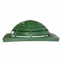 18 x 18 Inch NDS 1891 Atrium Grate in Green - Perfect for Landscape Drainage & Yard Water Management